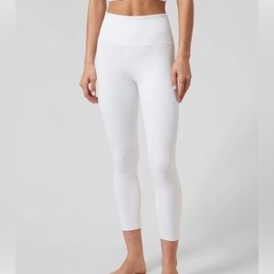 Athleta White Cropped Leggings